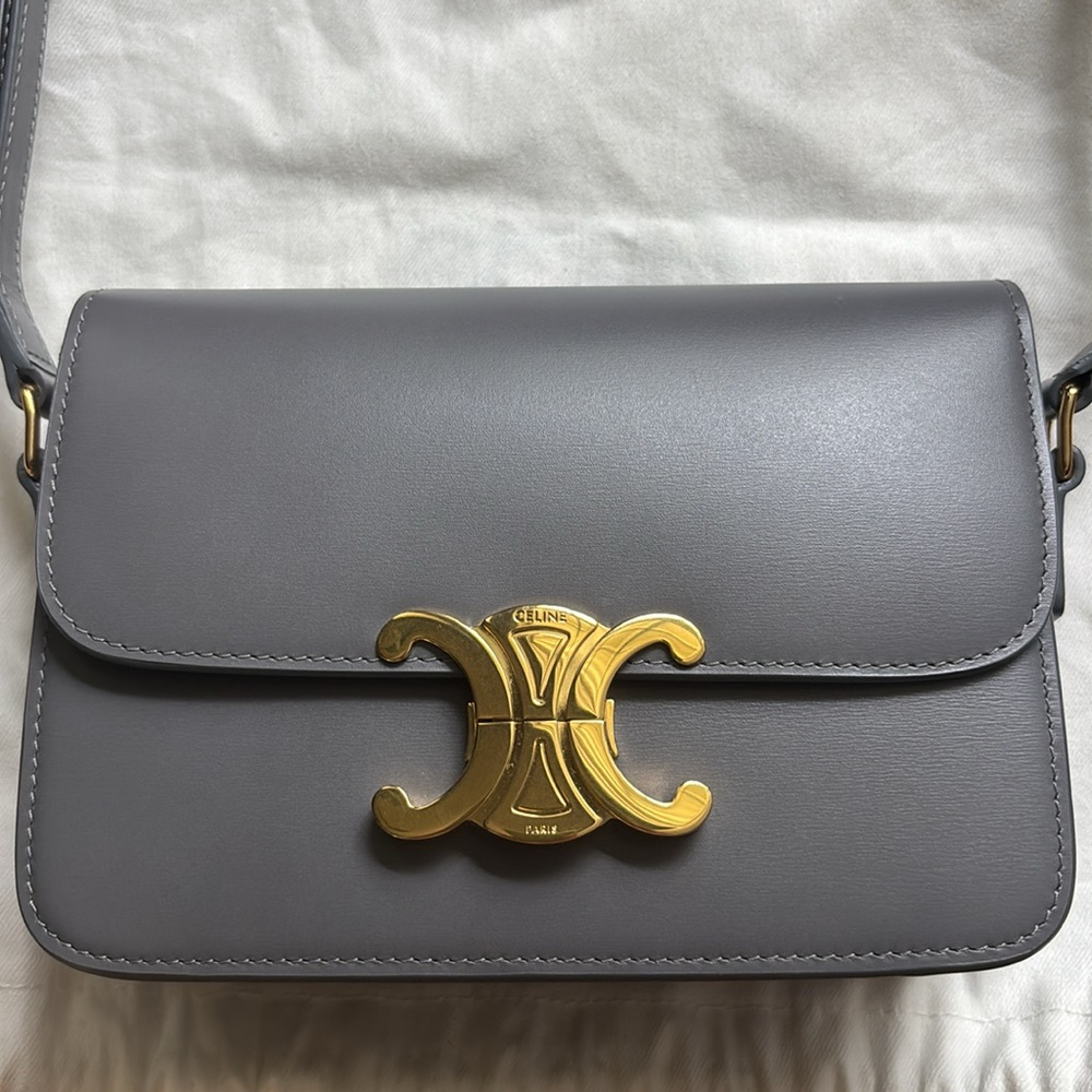 Celine Teen Triomphe Blue Grey